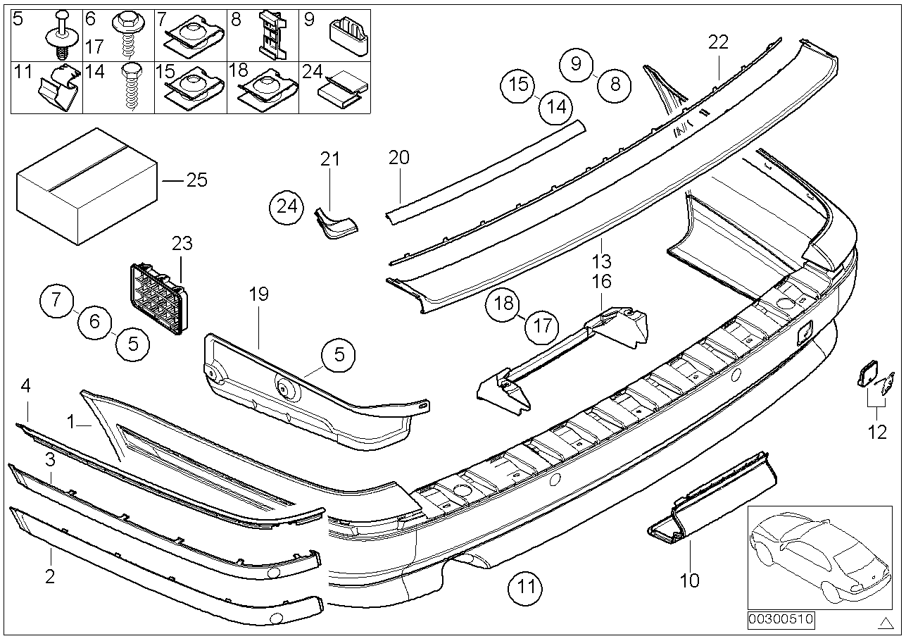 BMW 51718232647 Clamp