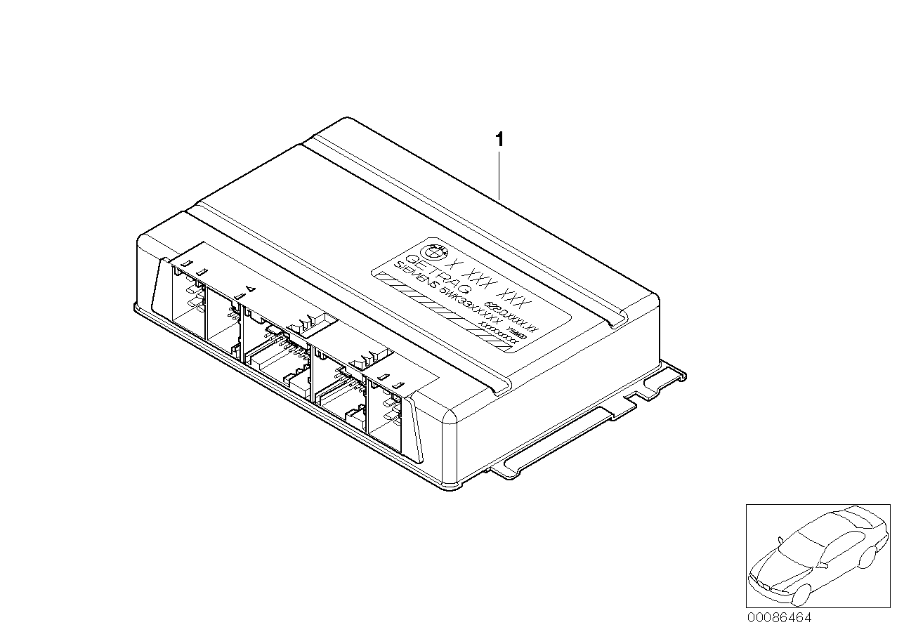 BMW 23607842208 Exchange-Smg Control Unit Programmed