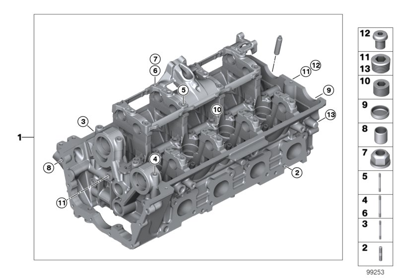 BMW 11127541887 Flange Nut