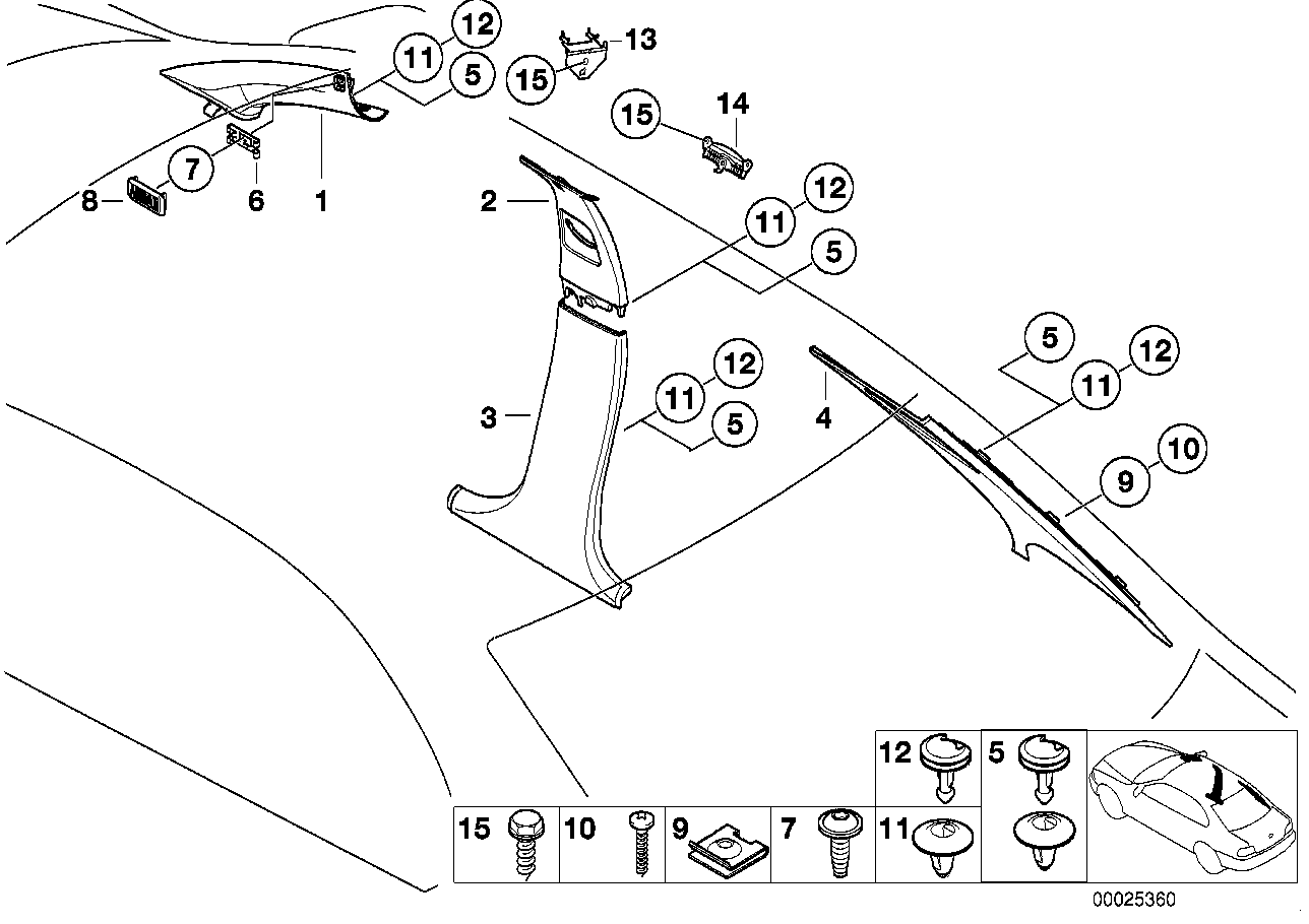 BMW 51438207834 Covering Apron Right