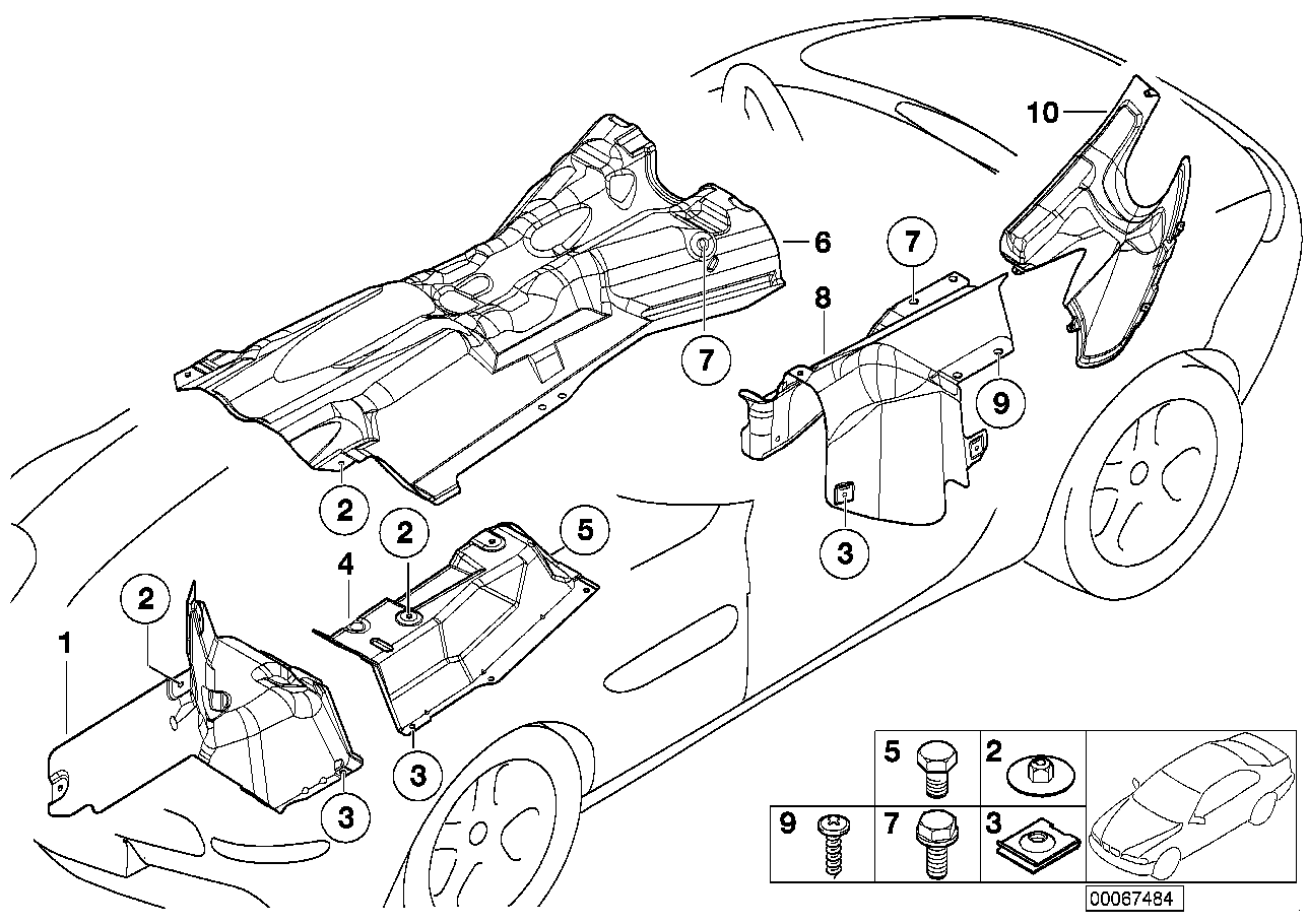 BMW 51488234105 Heat Insulation, Left Engine Support