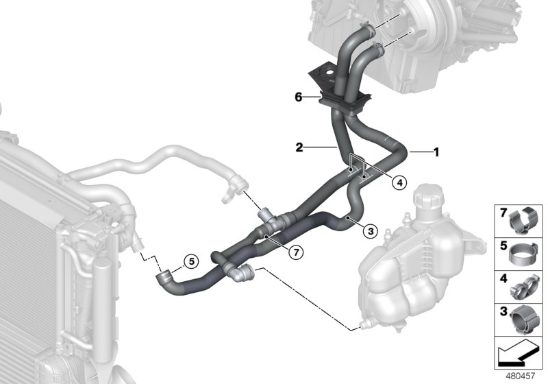 BMW 64219260689 HOSE CLAMP