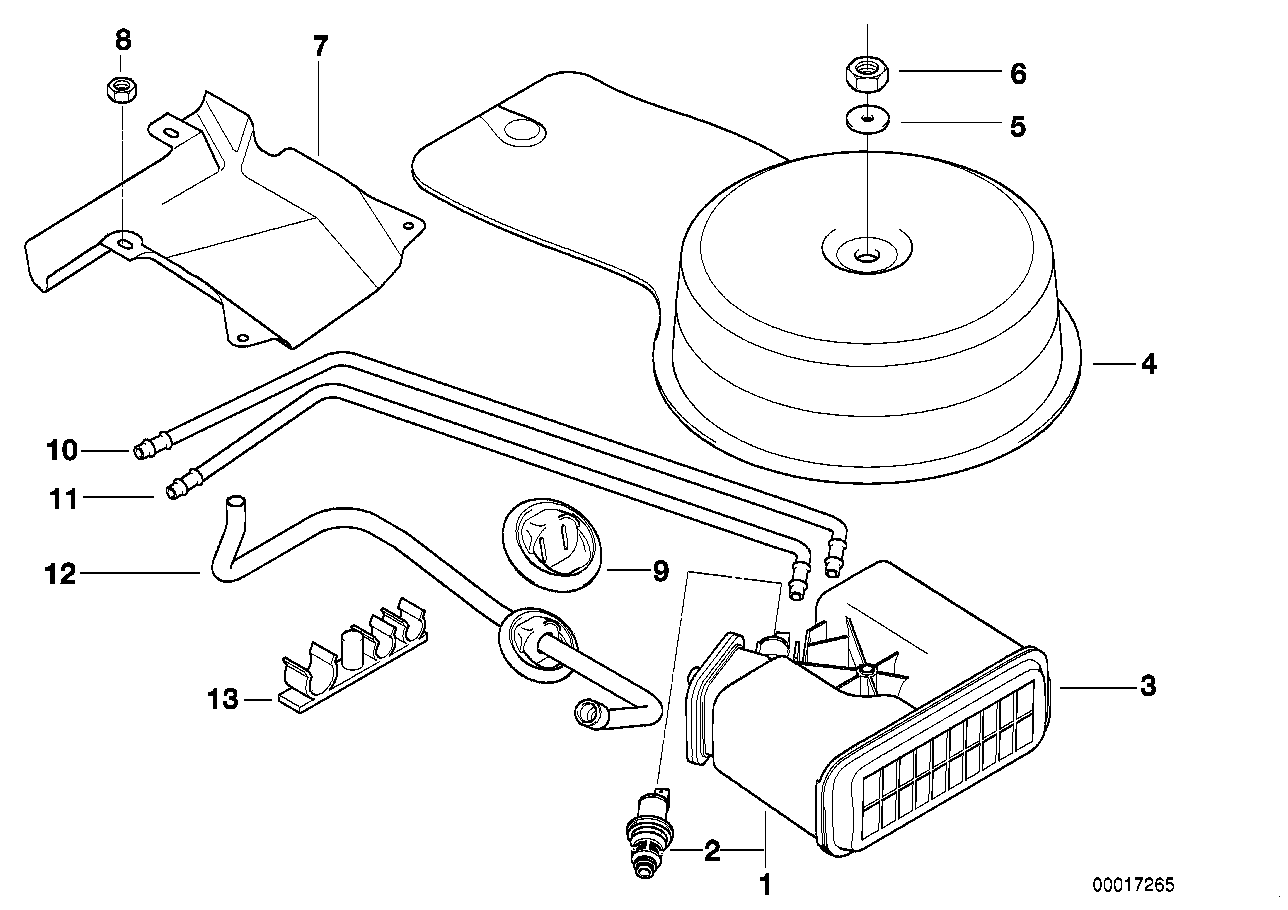 BMW 16131182603 Tubing Support