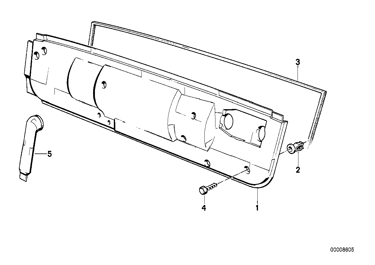 BMW 51711913813 Heater Closing Panel