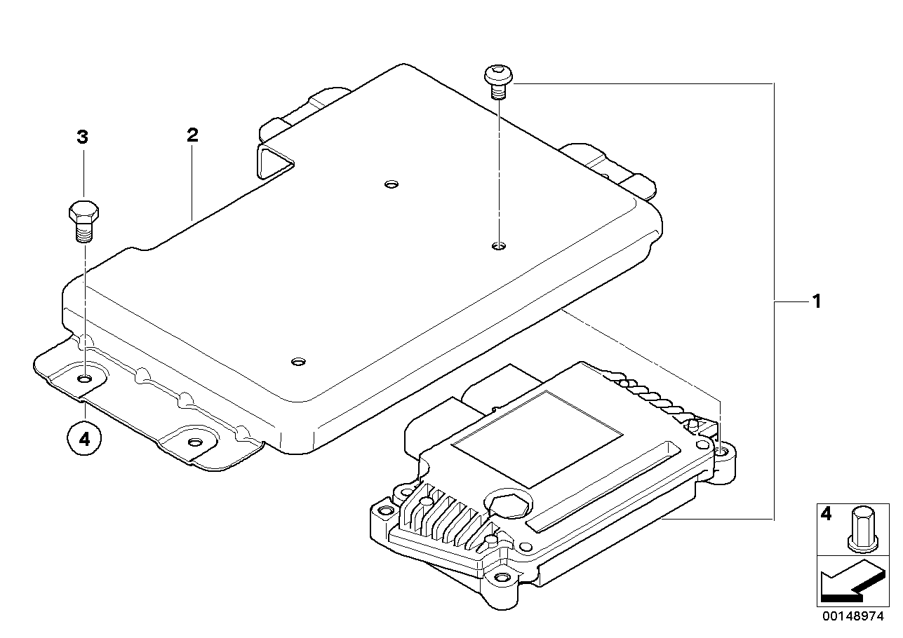 BMW 27107536620 Bracket, Control Unit