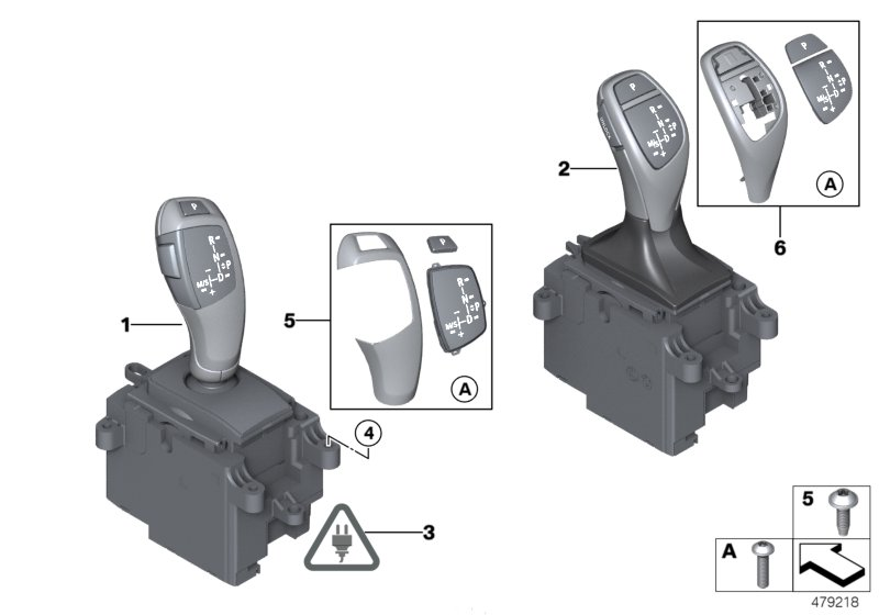 BMW 61319296898 Gear Selector, Sport