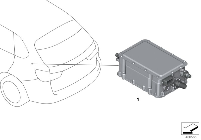 BMW 61448697850 Cont.Unit, Conven. Charg.Electronics Kle