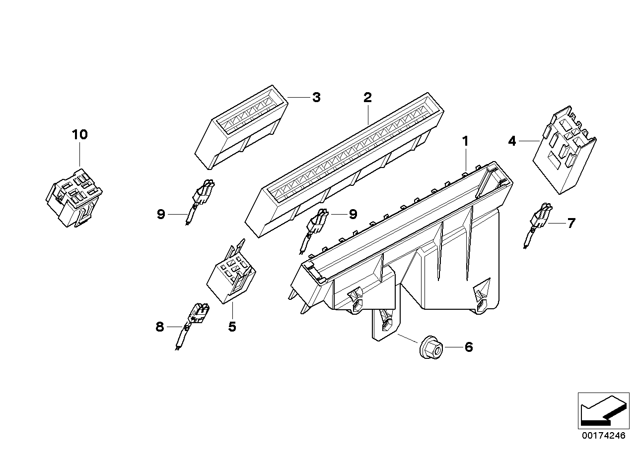 BMW 61130007440 Double Flat Spring Contact With Cable