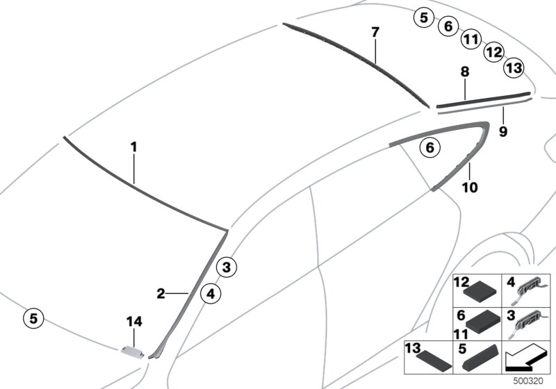 BMW 51487221921 Holder For Vehicle Identification Number