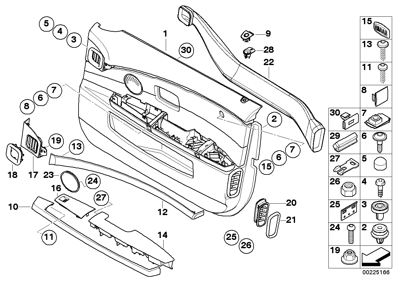 BMW 51417024255 Soft Pad, Front Left