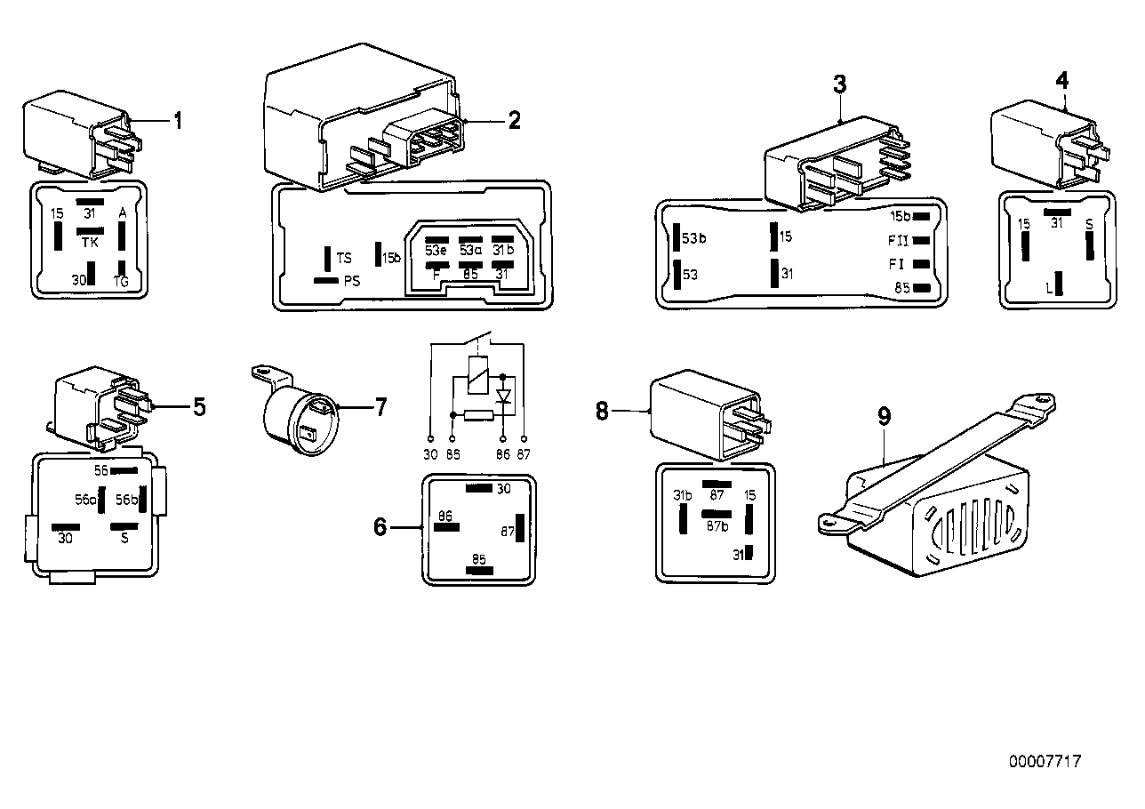 BMW 61311375430 Relay