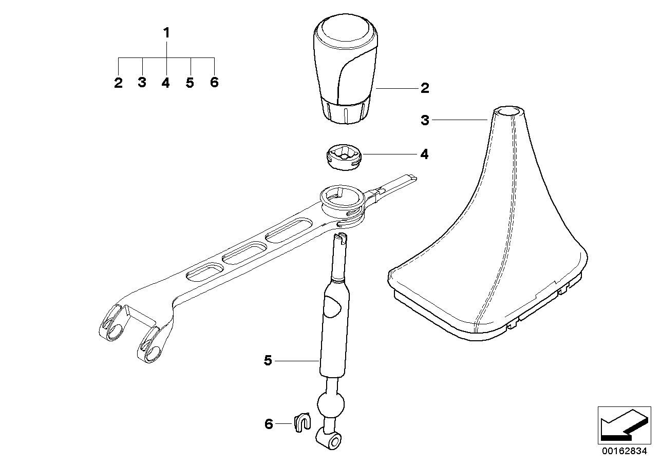 25117528881 BMW Shift Lever