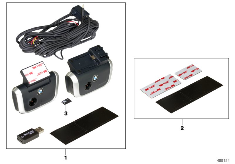 BMW 66212457796 SET OF ADHESIVE PADS