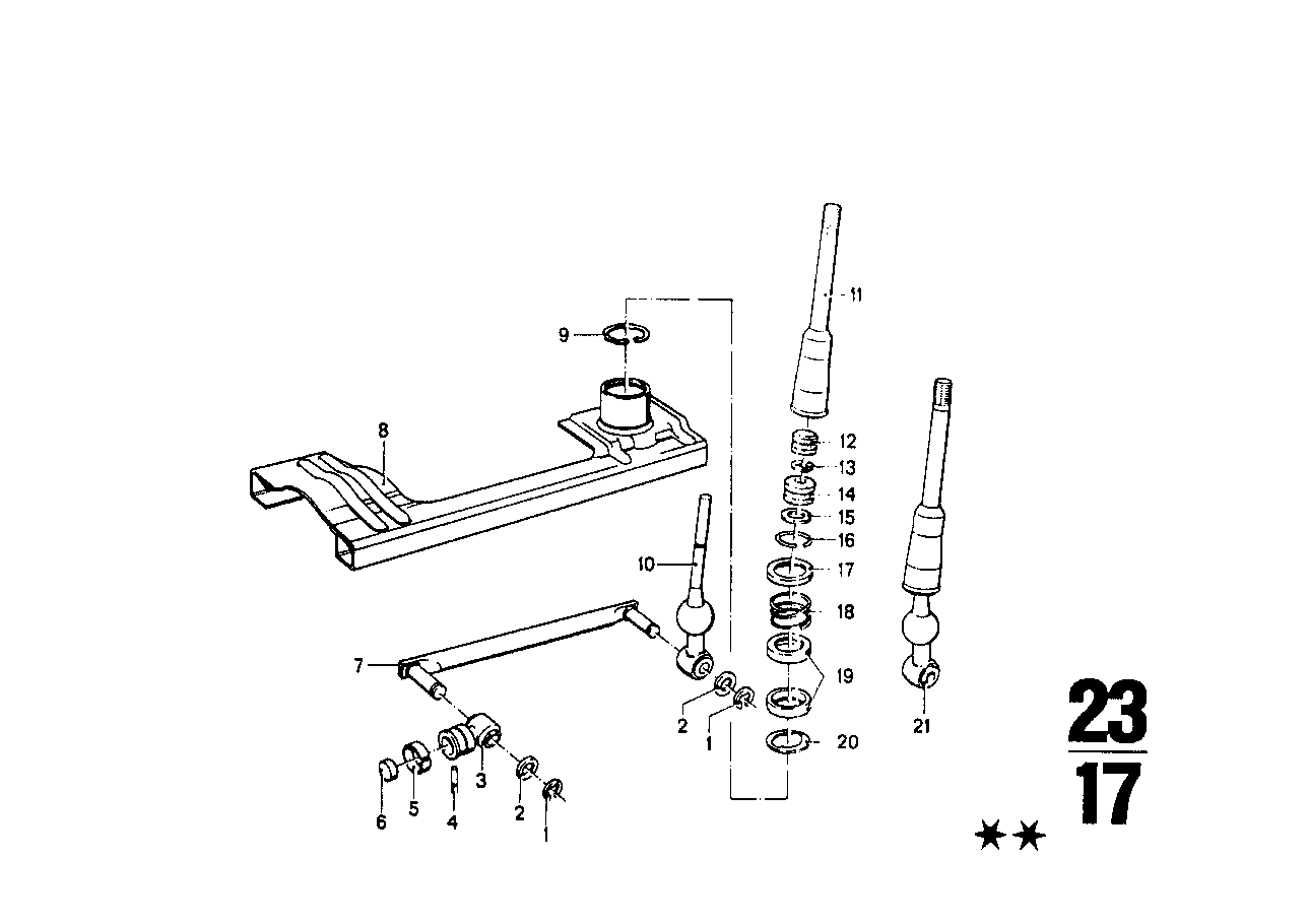 BMW 25111204147 Shifting Arm