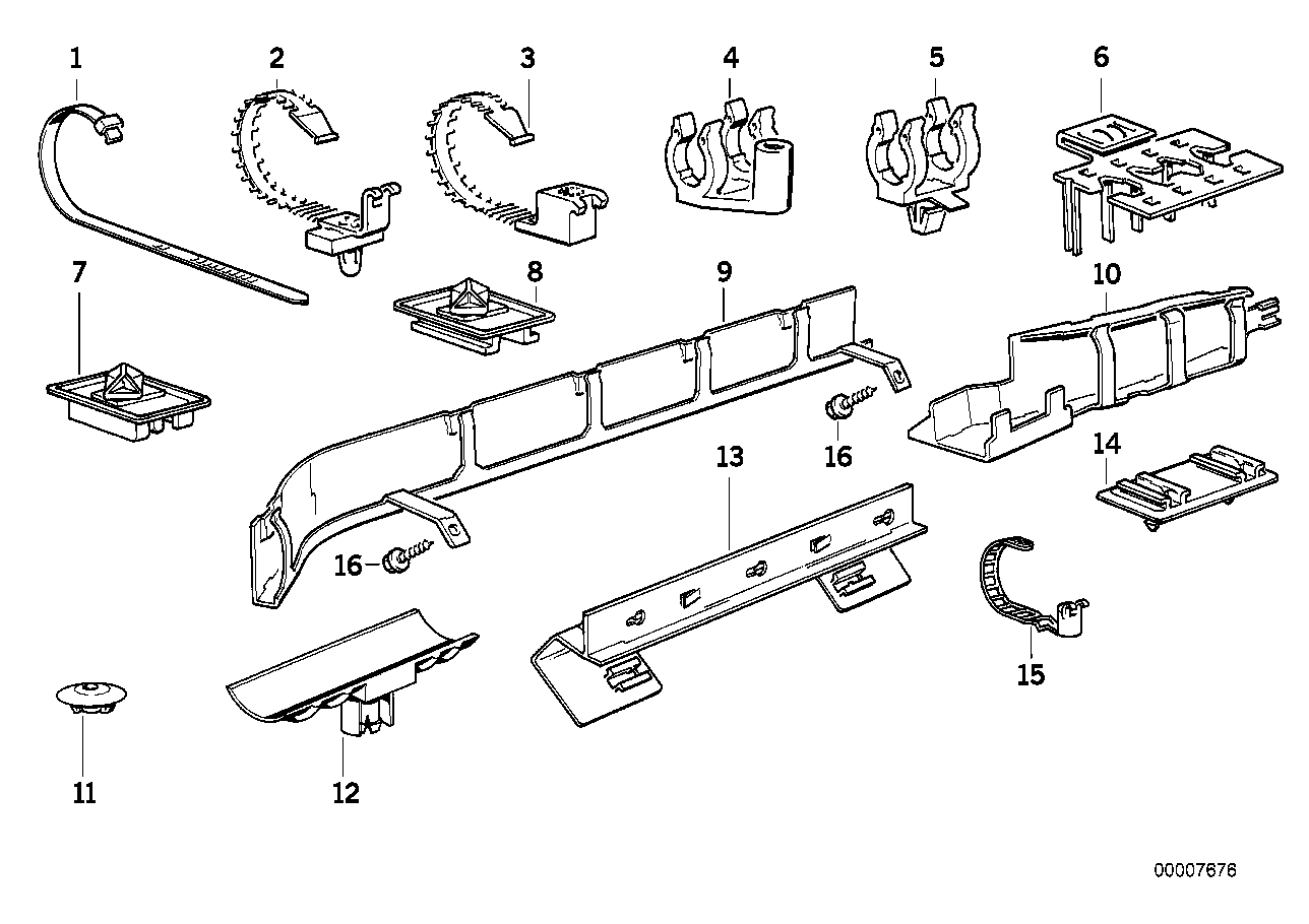 BMW 61131379749 Cable Holder