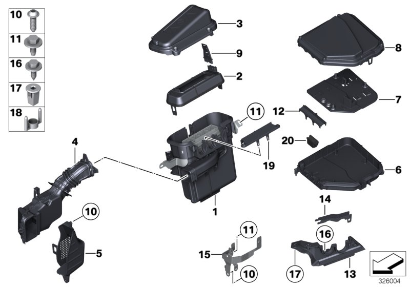 BMW 12907555186 E-Box With Ventilation