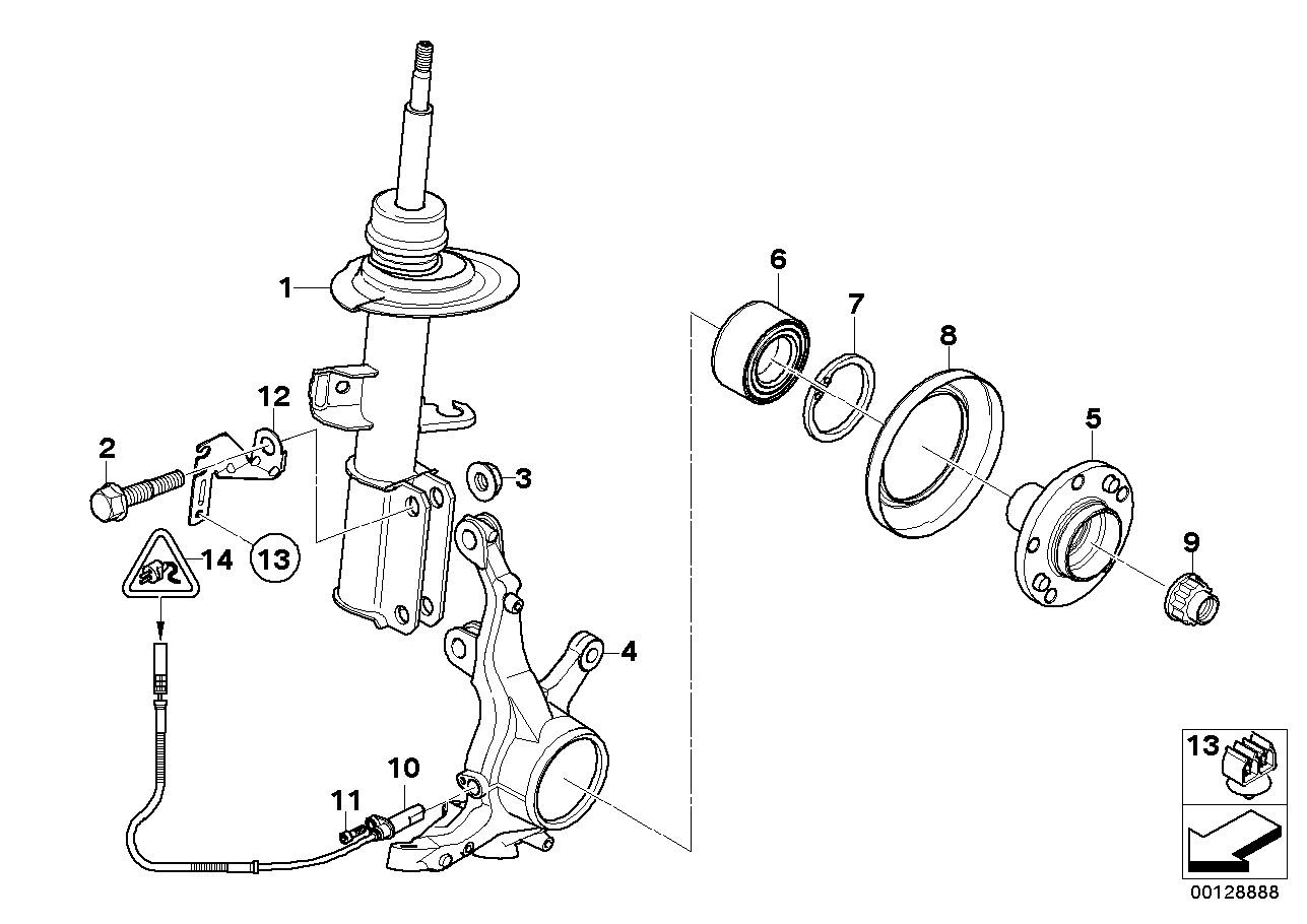 BMW 31331096307 Fit Bolt