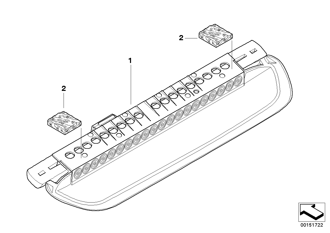 BMW 63257146058 Third Stoplamp