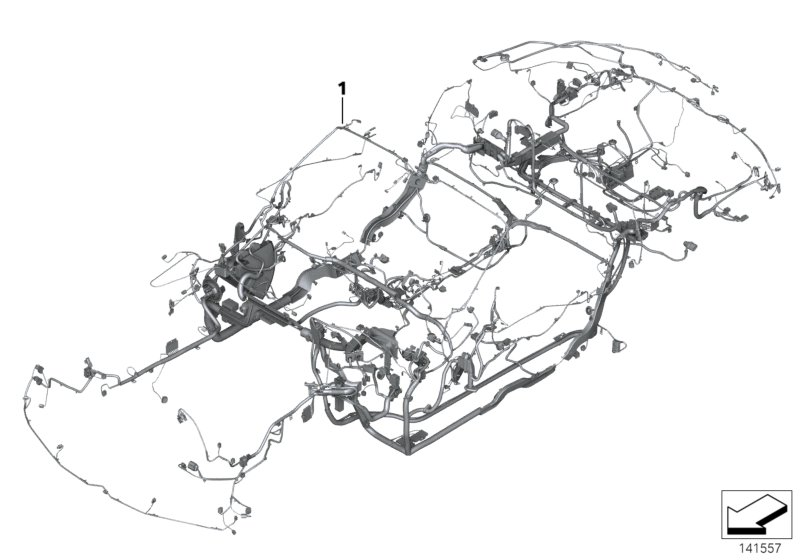 BMW 61119166500 Main Wiring Harness