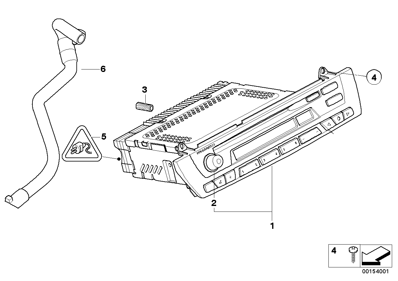 BMW 65124155850 Exchange Radio Bmw Business Cd