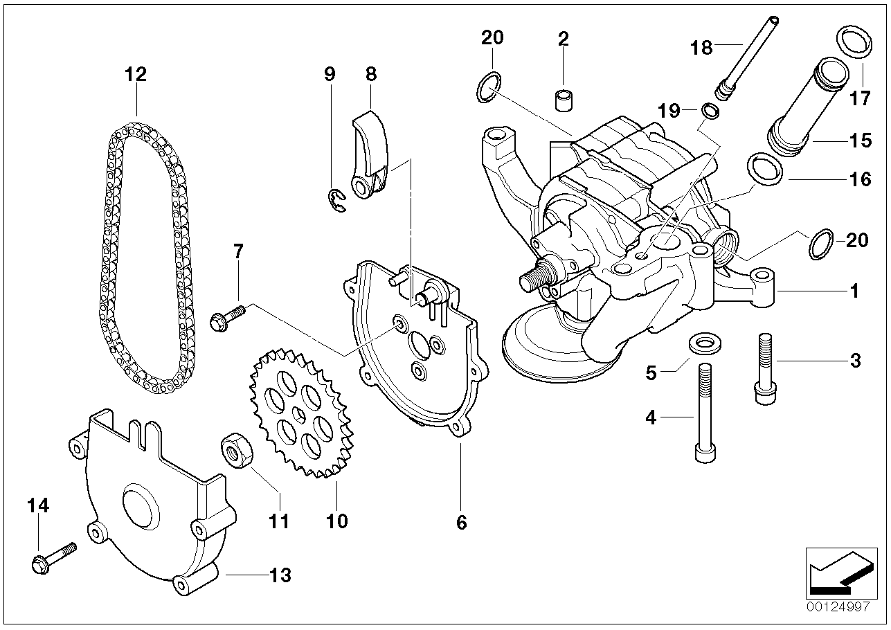 BMW 07119901600 Hex Bolt With Washer