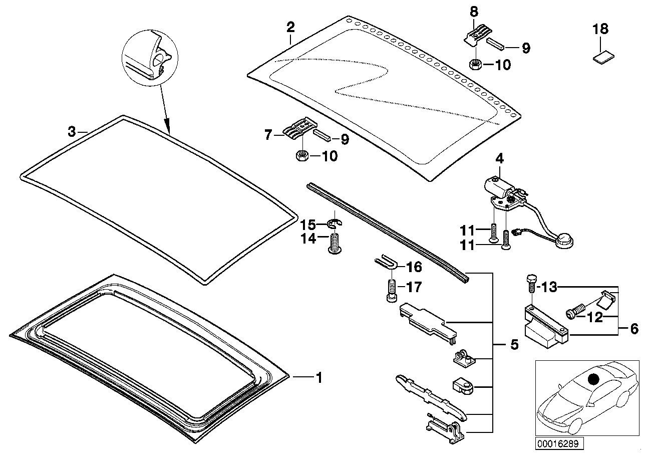 BMW 54108412001 Securing Element