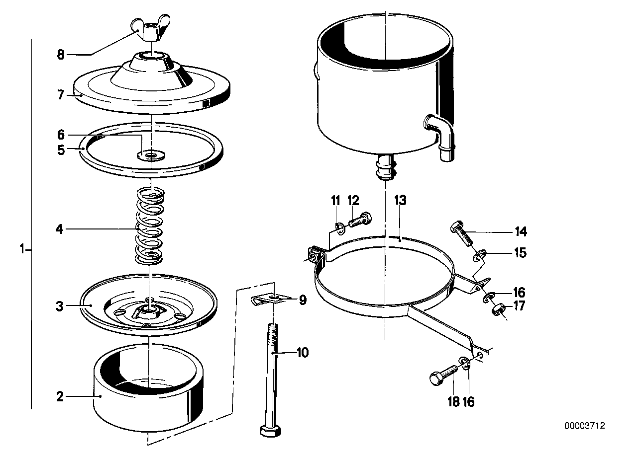 BMW 61211233457 Ring Nut