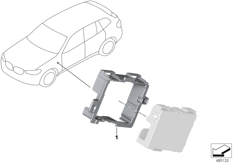 BMW 61139397078 HOLDER ETHERNET SWITCHBOX