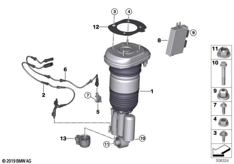 BMW 37146894893 CONTROL UNIT FOR VDP