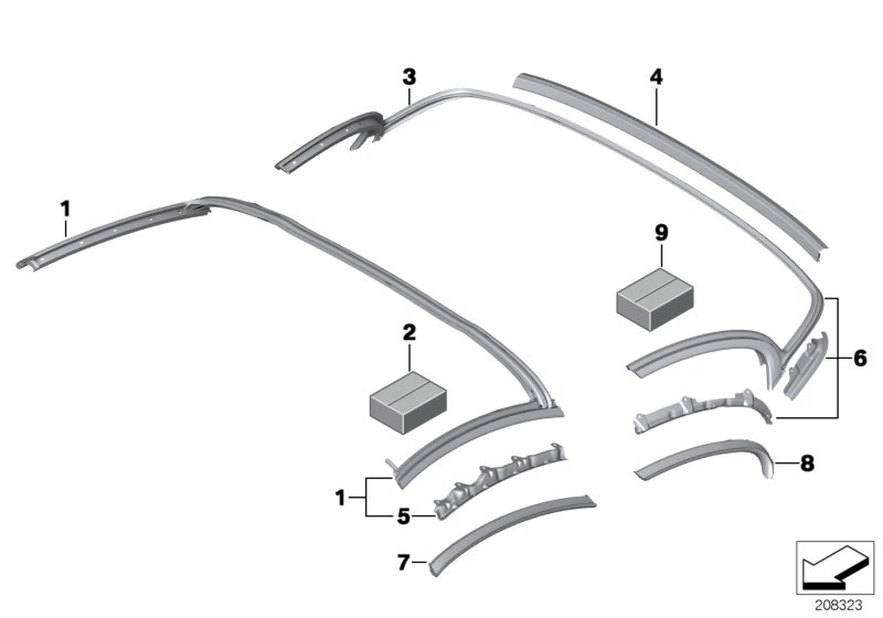 BMW 54377220539 Fastening Set, Gasket