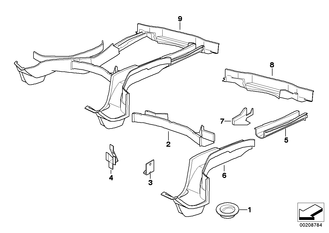 BMW 41118108468 Spring Retainer