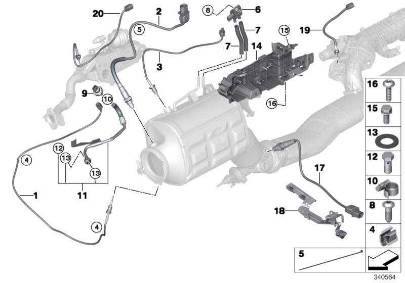 BMW 13628570146 Bracket For Plug Oxygen Sensor