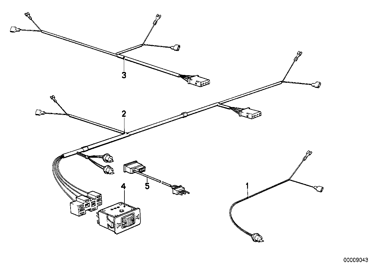 BMW 61121381426 Wiring Harness Section, Front