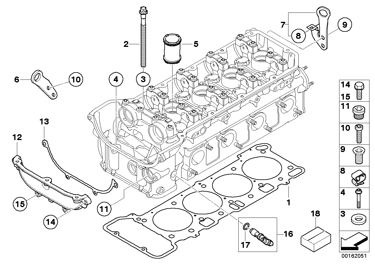 BMW 11127838162 Gasket Steel