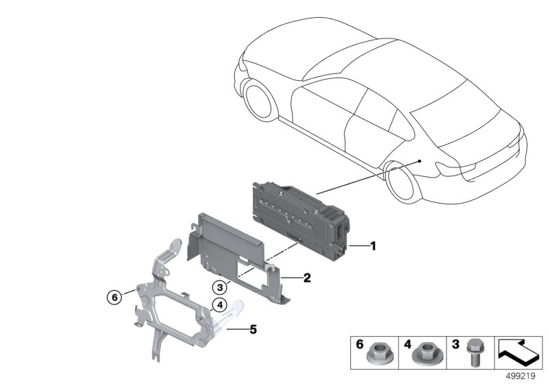 BMW 65159865517 BRACKET ASD/ICAM