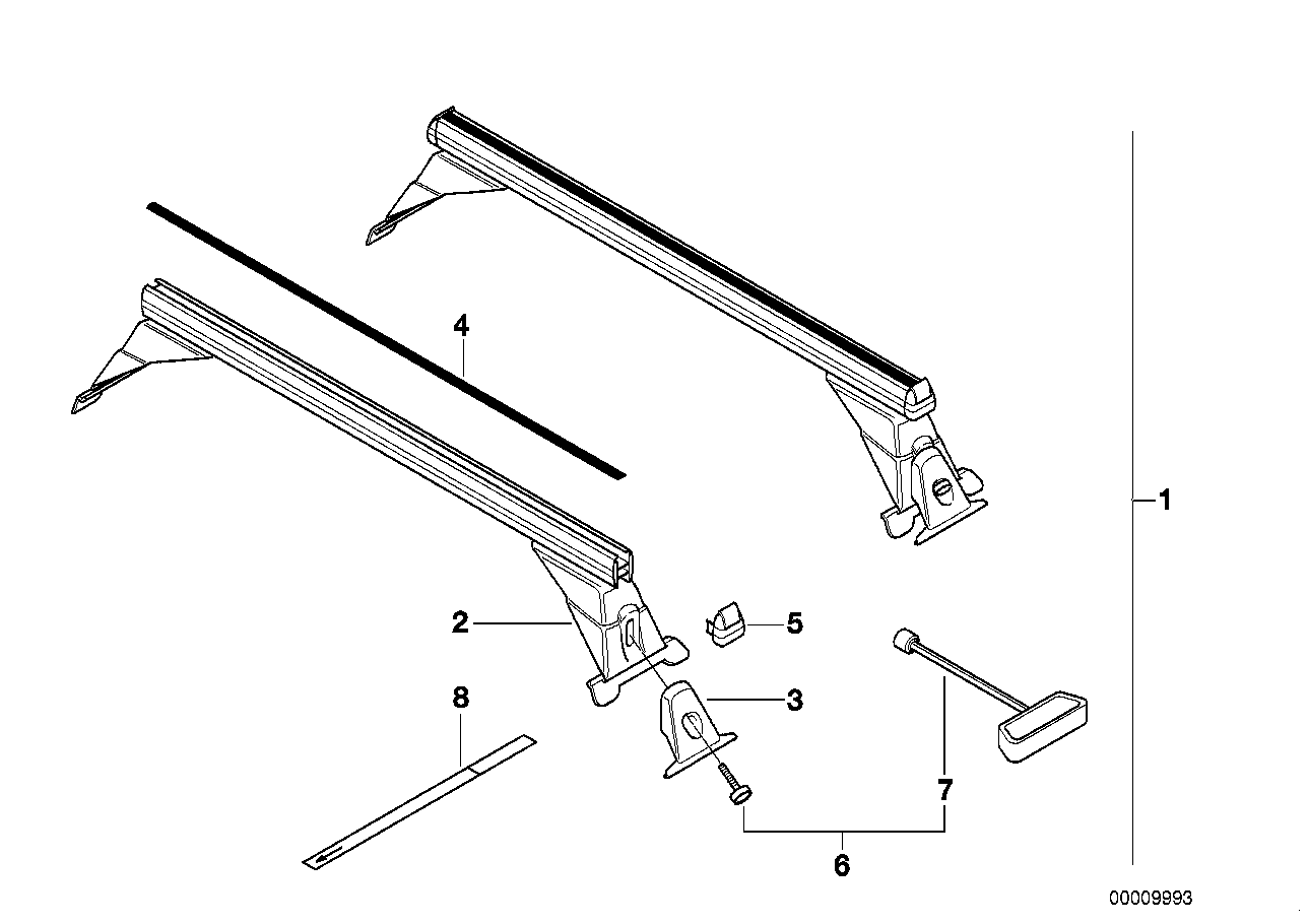 BMW 82719404700 Base Support System