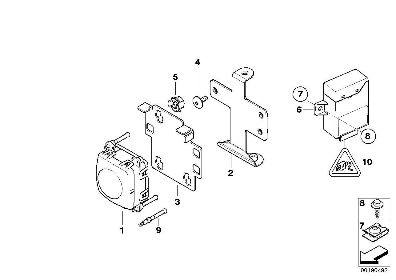 BMW 66316769269 Bracket For Acc