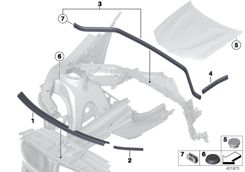 BMW 51767294337 Retaining Clip