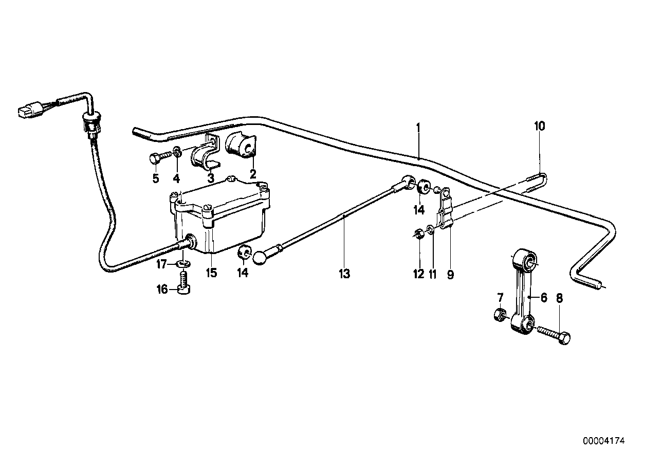 BMW 37121130613 Thrust Rod, Cranked