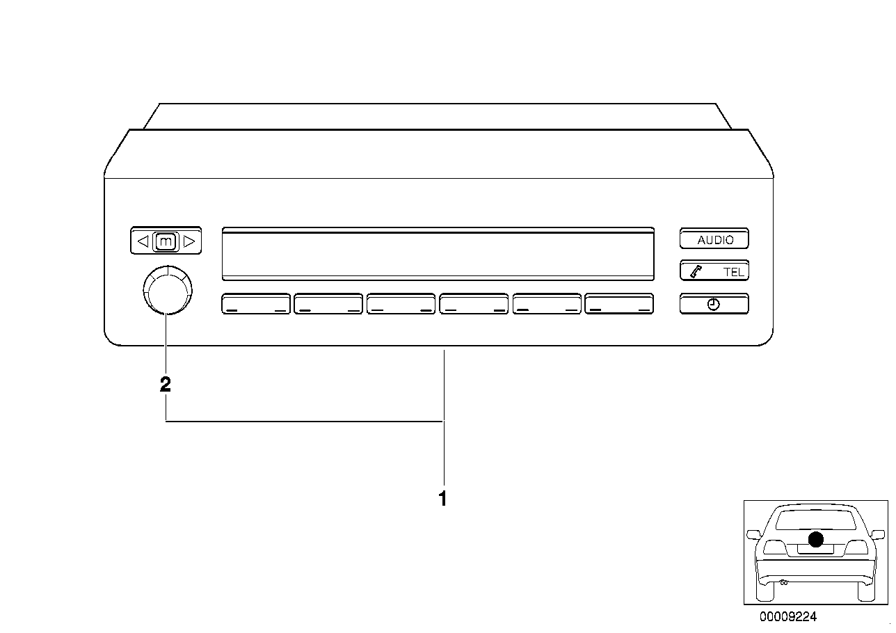 BMW 65806914610 Multi-Information Display