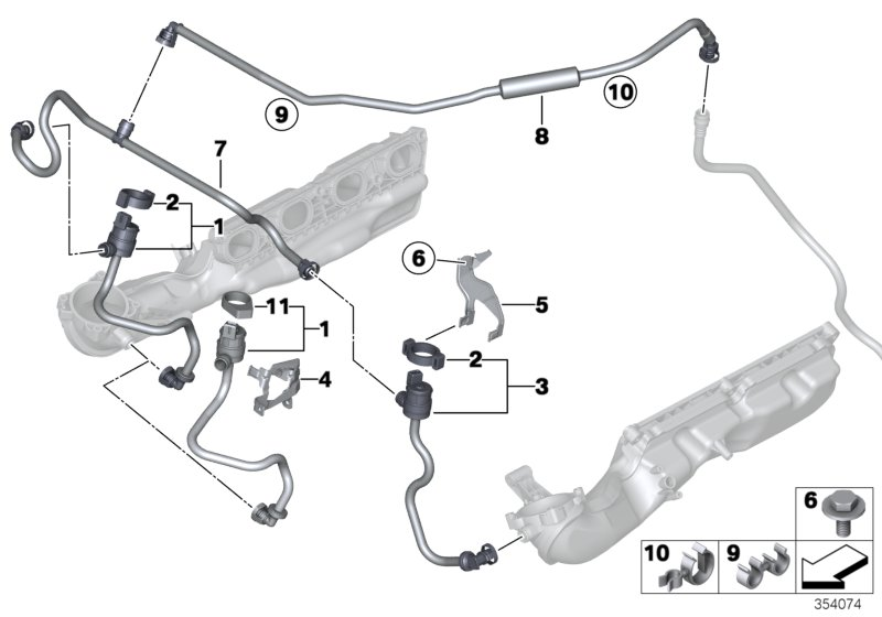 BMW 13907635561 Bracket Ventilation Valve