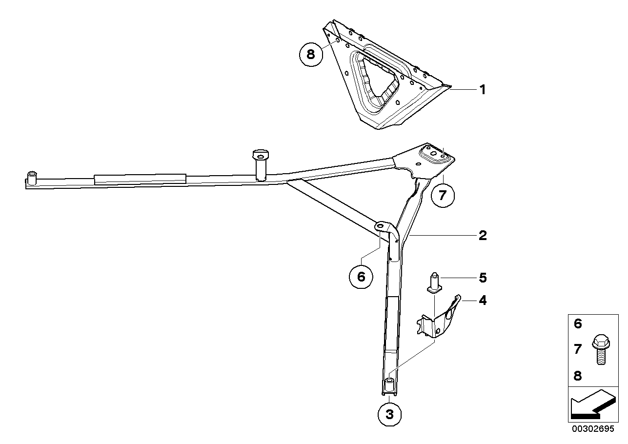 BMW 51717160259 Tension Strut