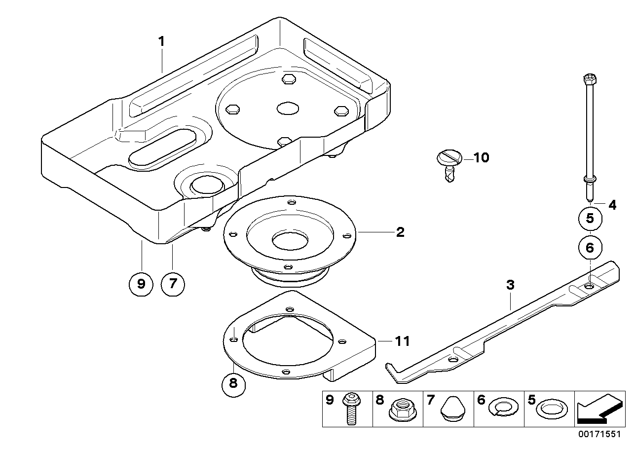 BMW 51717188488 Battery Strip Terminal