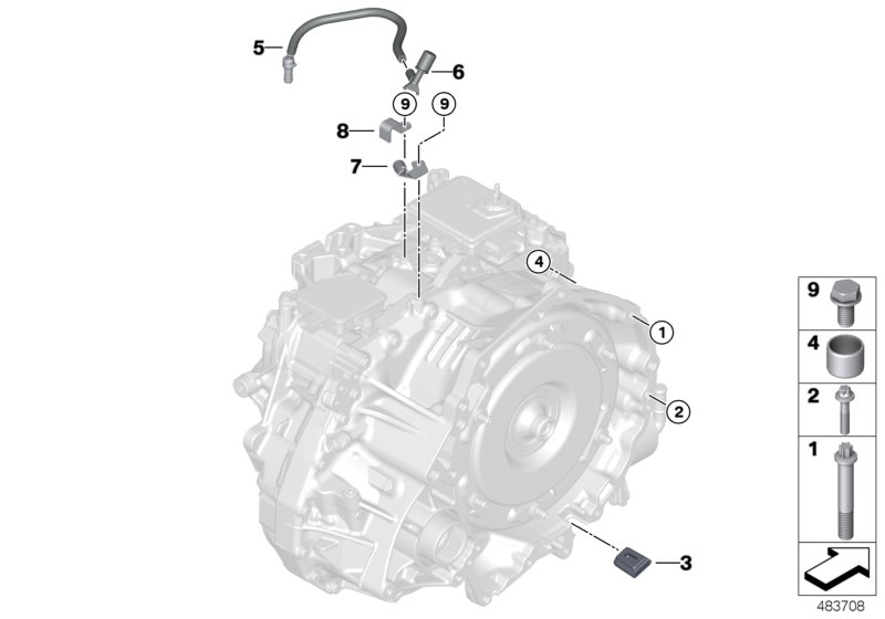 BMW 24148699927 BRACKET BREATHER PIPE