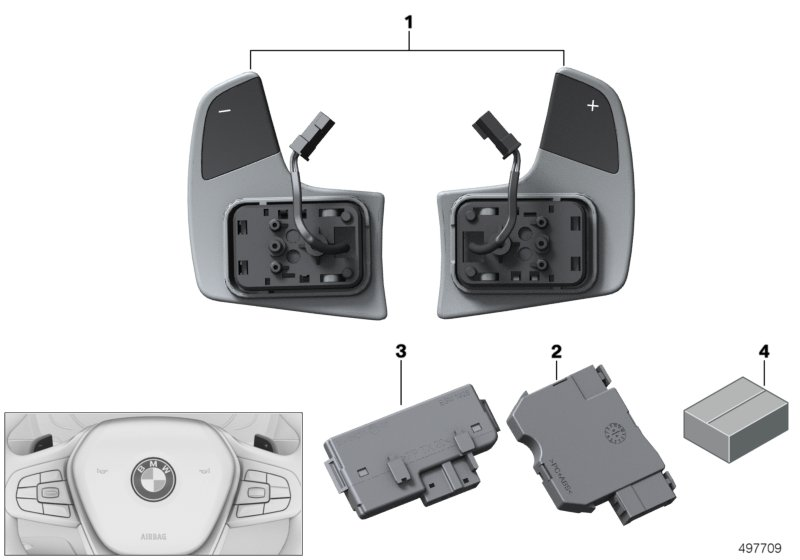 BMW 32306874543 Steering Wheel Electronic Control