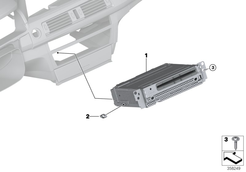 BMW 65126822093 Headunit Basic Media