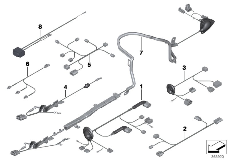 BMW 61129248128 Cable Set, Electric Power Steering