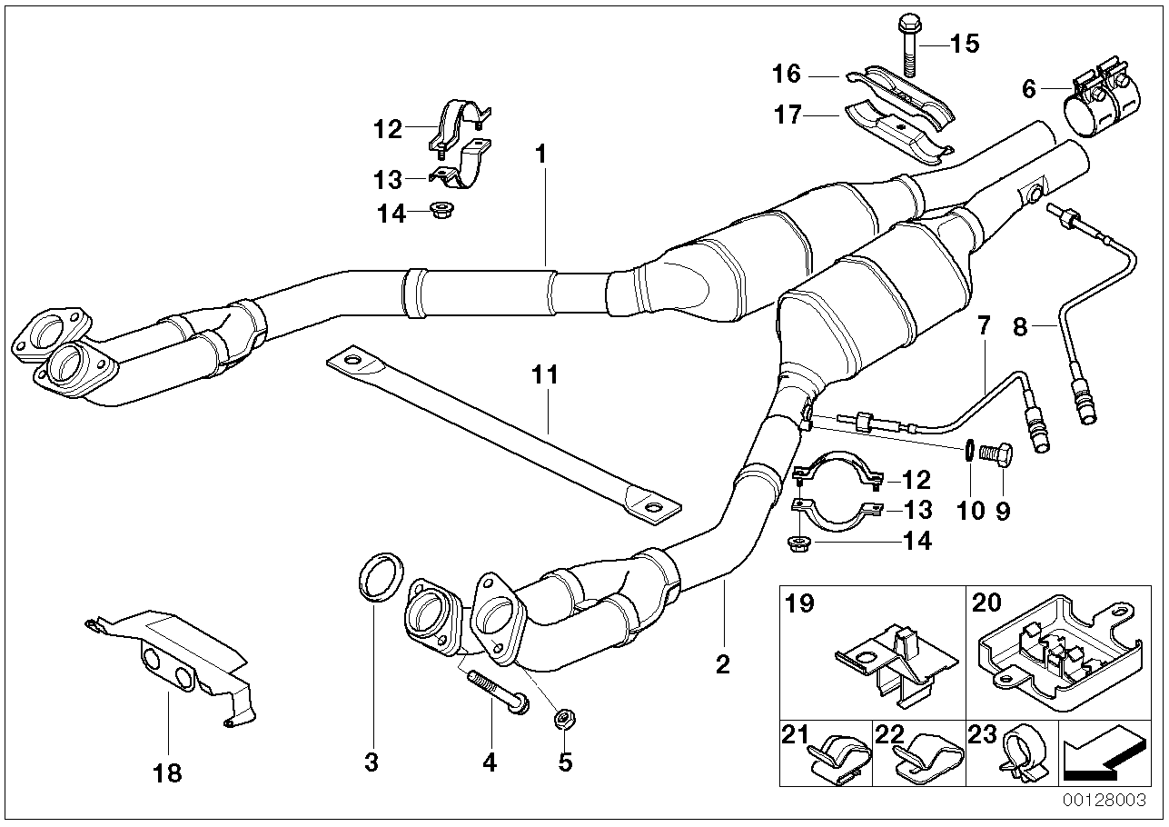 BMW 12521702965 Lambda-Probe Bracket