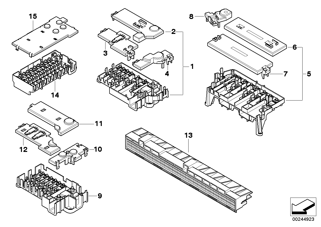 BMW 61138367253 Cover, Fuse Box