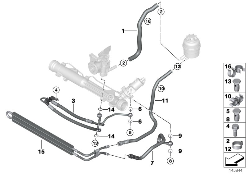 BMW 32416770363 Pipe Clip